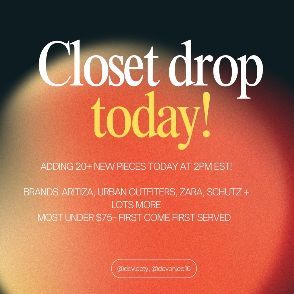 CLOTHING DROP TODAY